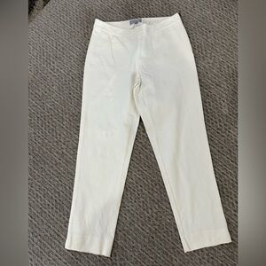 PURE COLLECTION Women’s White Cropped Pants, NWOT!